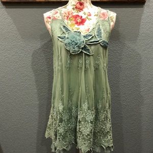 Pretty Angel Light Green Tunic Dress